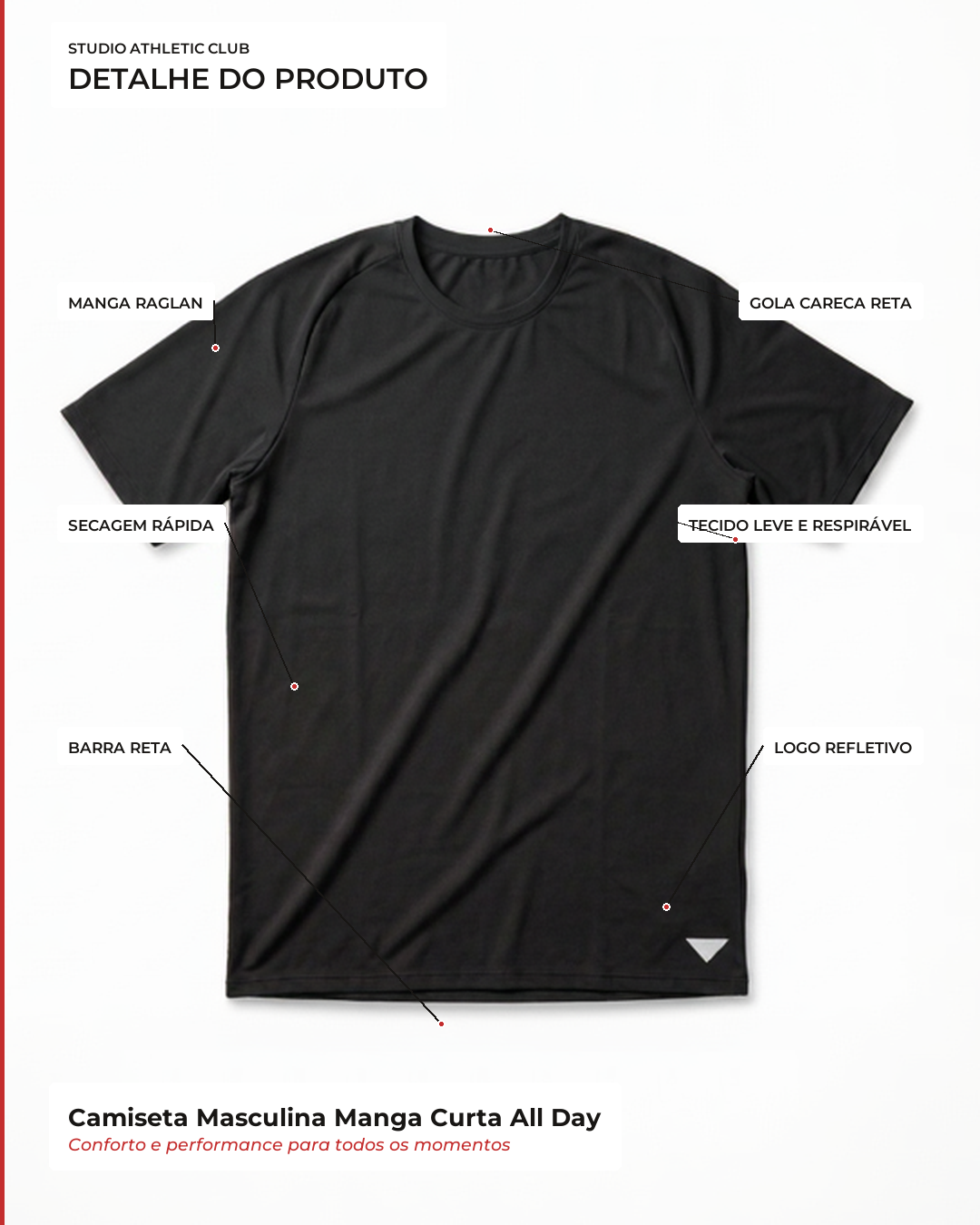 Camiseta Masculina Manga Curta All Day