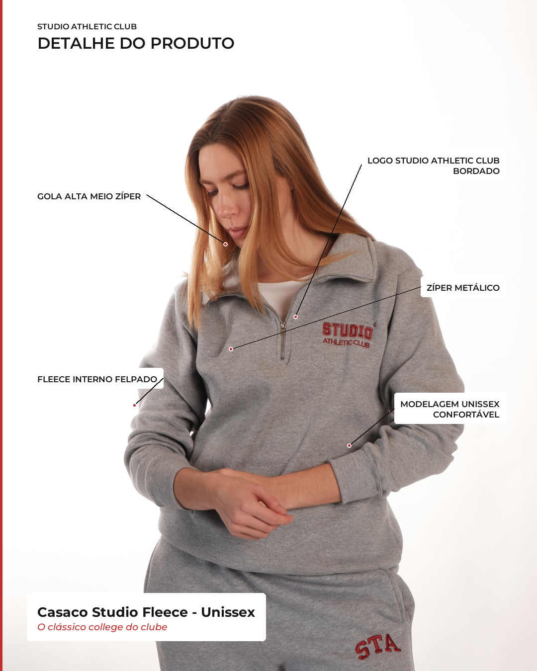 Casaco Studio Fleece - Unissex