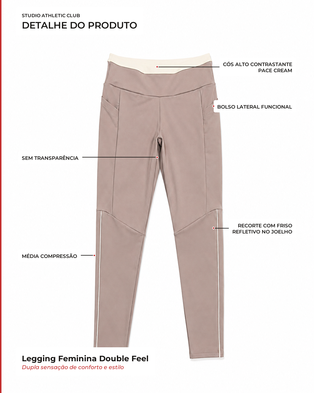 Legging Feminina Double Feel
